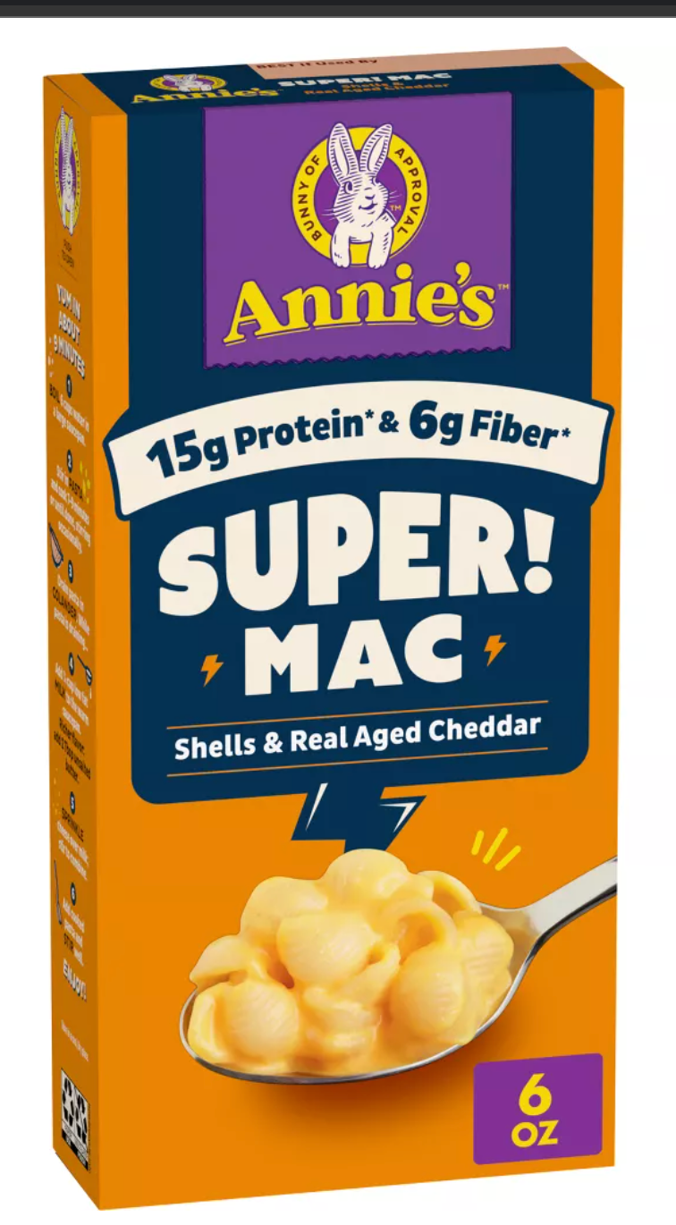 Annie's Organic Super Mac Shells & Real Aged Cheddar - 6oz