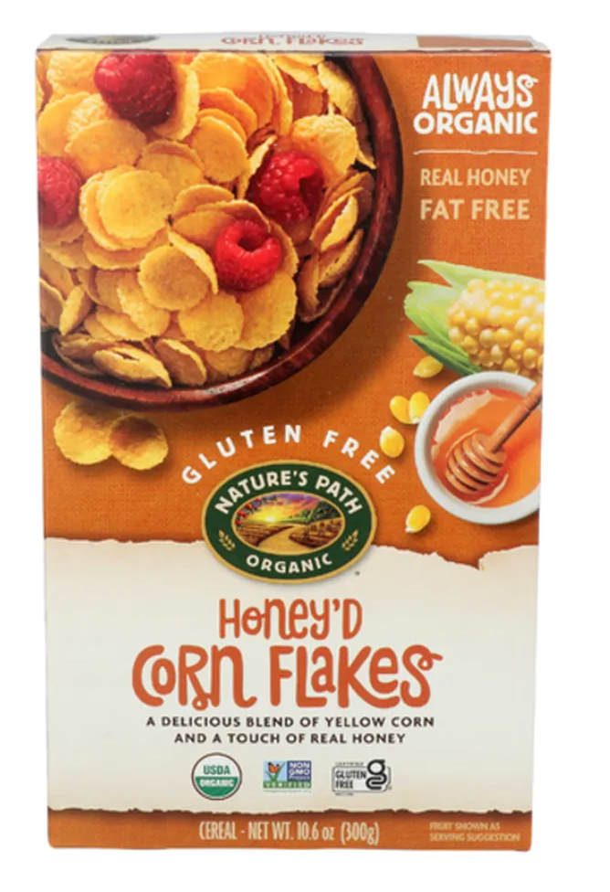 Nature's Path Honeyed Corn Flakes Cereal - Expired July 07 2025