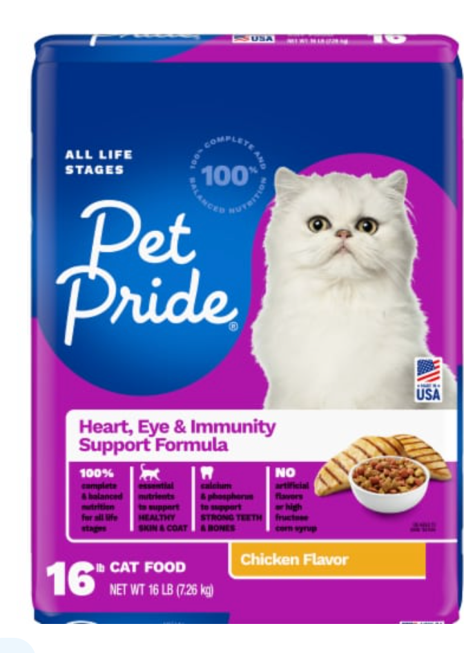 Pet Pride® Heart Eye & Immunity Support All Life Stages Dry Cat Food Chicken Flavor