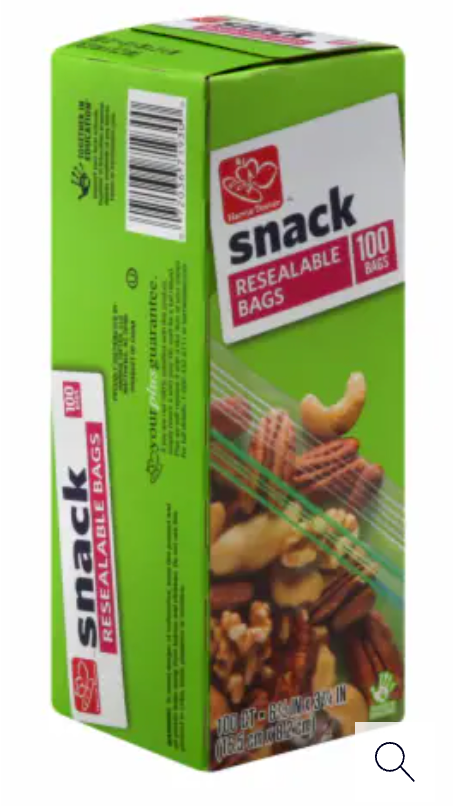 Harris Teeter™ Snack Resealable Bags - 100 bags count