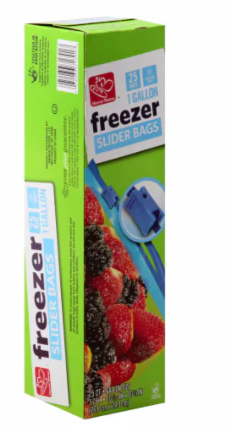 Harris Teeter™ Gallon Slider Closure Freezer Storage Bags -25 bags