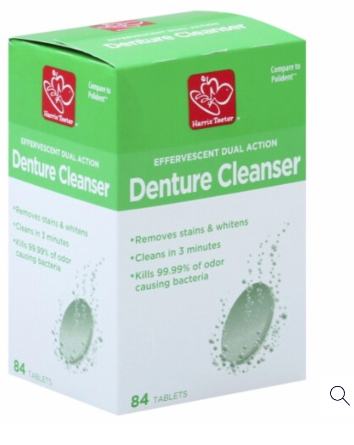 Harris Teeter™ Effervescent Dual Action Denture Cleanser Tablets
