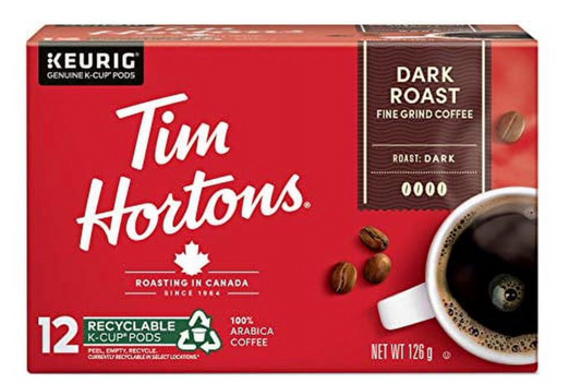 Tim Hortons K-Cup Dark Roast 12 Count