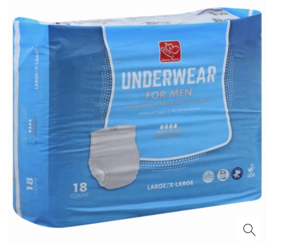 Harris Teeter™ L/XL Maximum Absorbancy Underwear For Men 18 count.