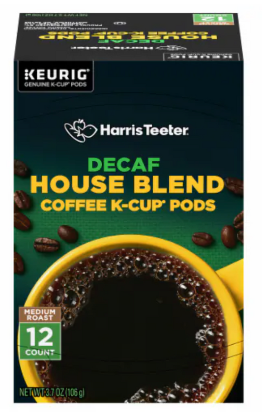 Harris Teeter® Decaf House Blend Medium Roast Coffee Pods