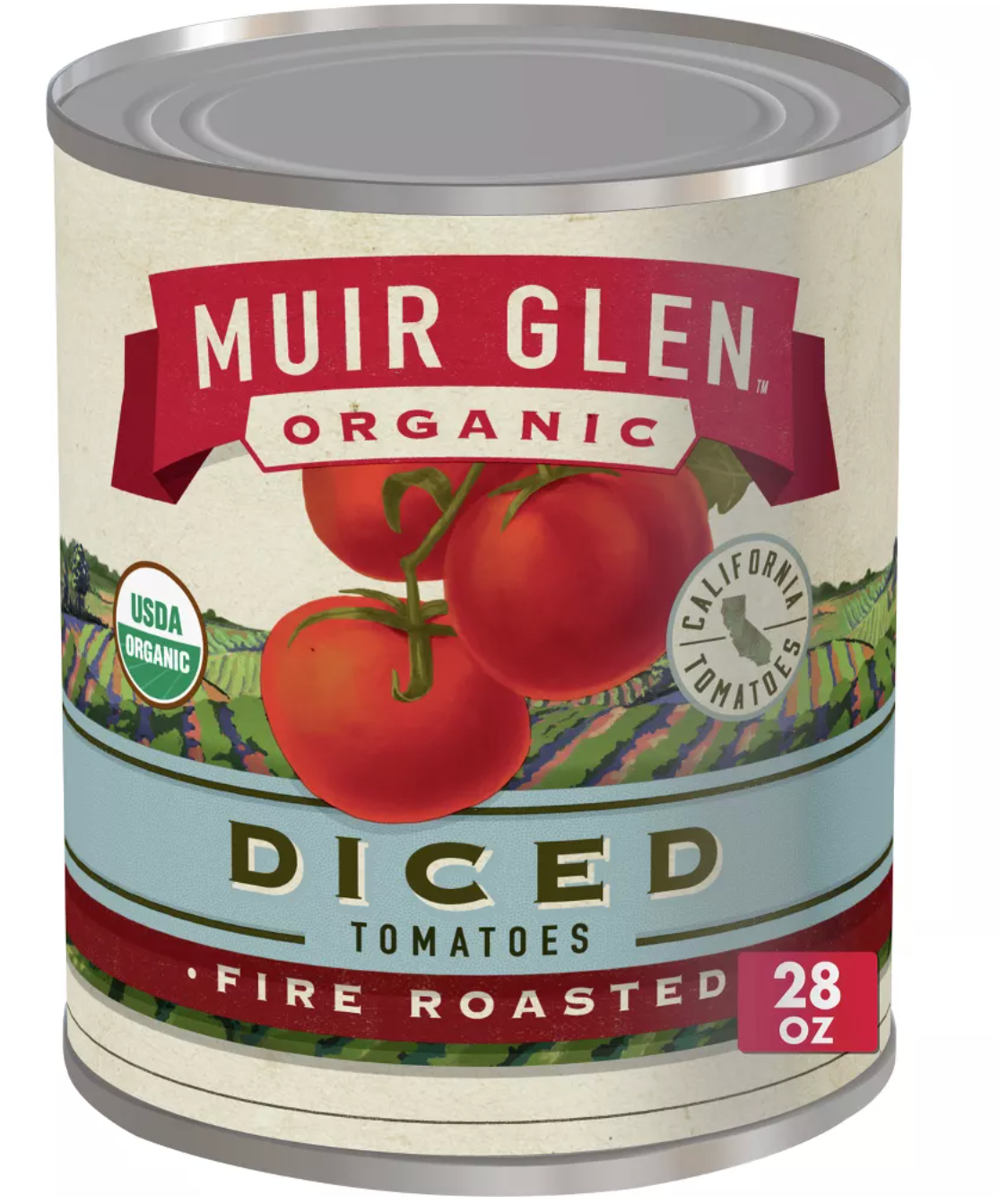 Muir Glen Organic Fire Roasted Diced Tomatoes - 28 oz