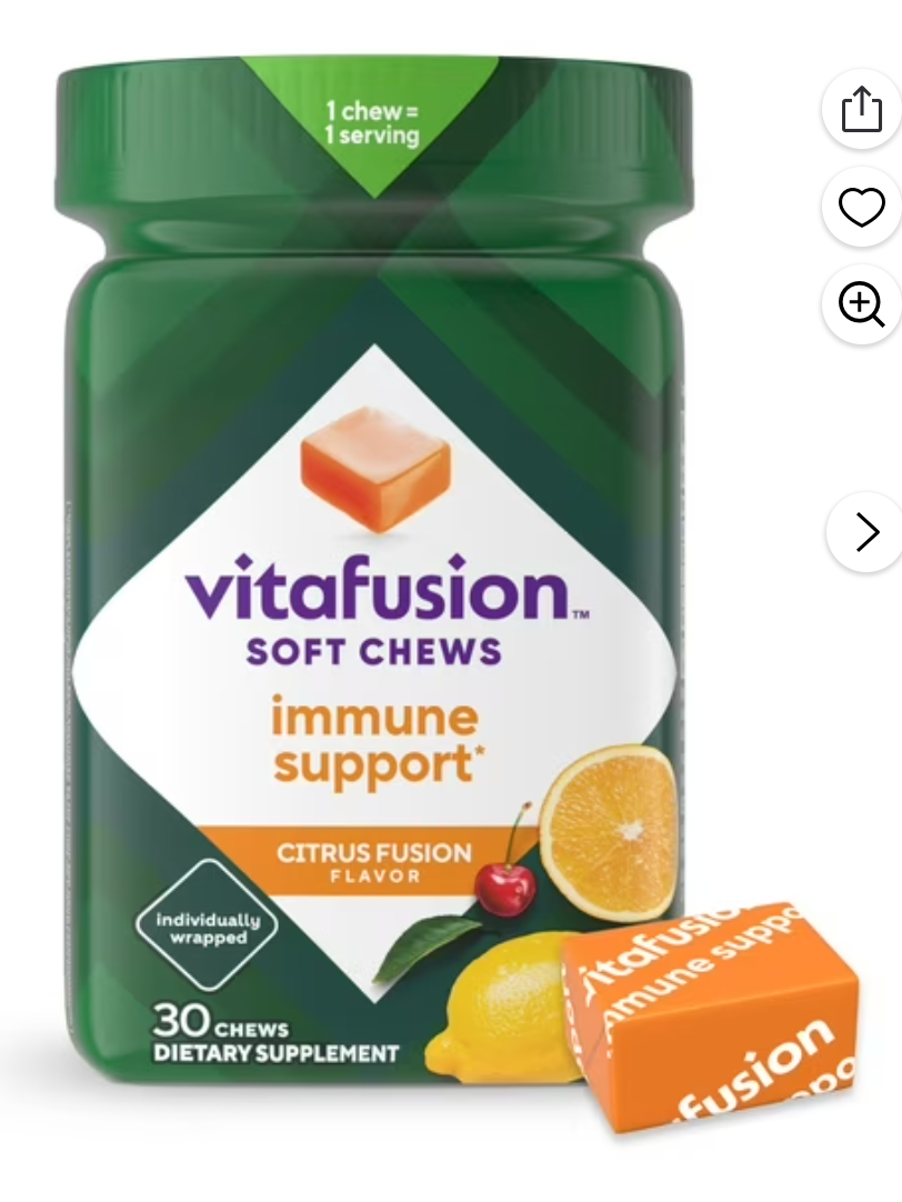 vitafusion Soft Chews Immune Support (1), Citrus Fusion, 30 Chews