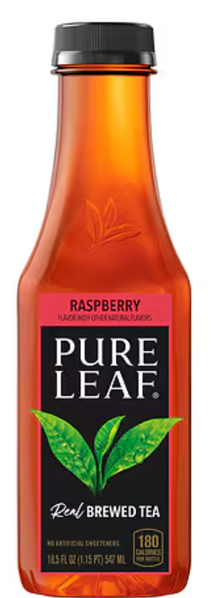 Lipton Pure Leaf Raspberry Brewed Tea, 18.5 fl oz - Single Bottle
