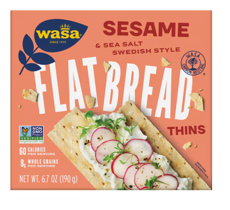 Wasa Thins Sesame & Sea Salt -- 6.7 oz  - Expires Oct 31 2026