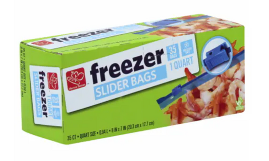 Harris Teeter™ Quart Freezer Slider Bags - 35 bags