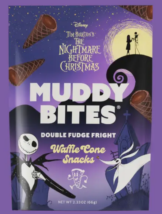 Muddy Bites Nightmare Before Christmas Double Fudge Fright 2.3oz Peg Bag