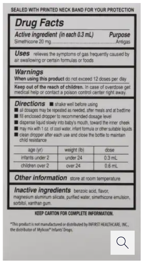 Harris Teeter™ Infants Gas Relief Drops 20 mg - Expires August 2026