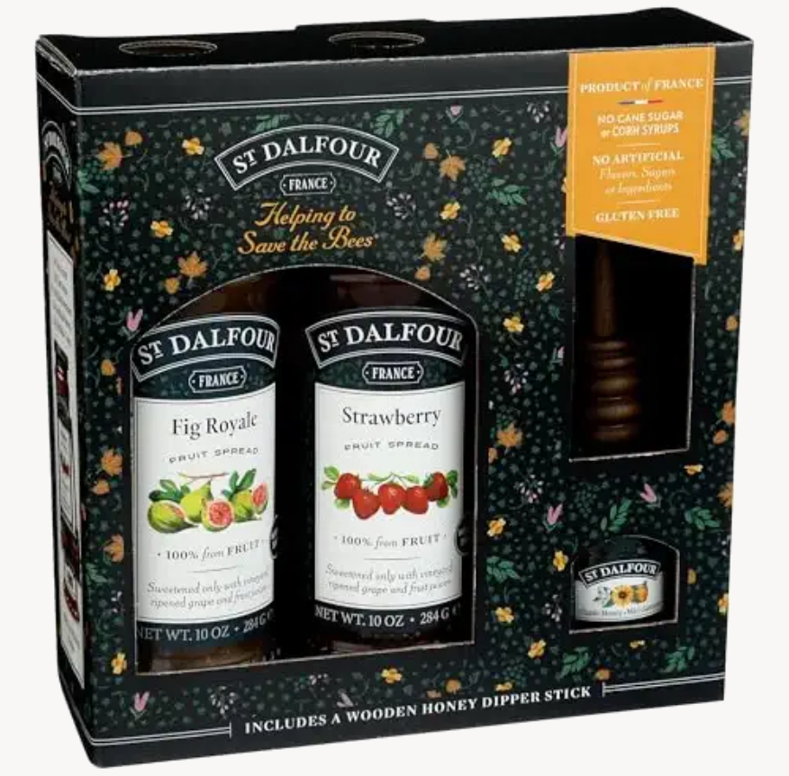 ST DALFOUR "Save The Bees" Fruit Spread Gift Set, 20 OZ
