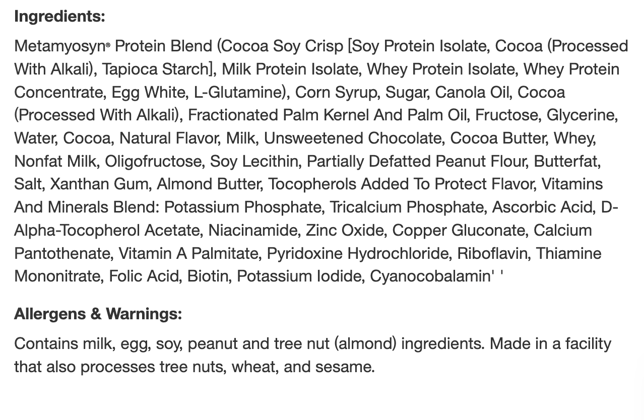 Met-Rx 32g Protein Meal Replacement Bar - Big 100 Super Cookie Crunch - 4ct - Expired Oct 21 2025