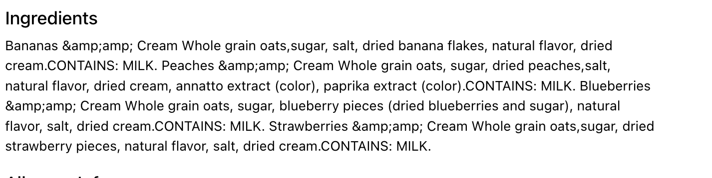 Kroger® Fruit & Cream Instant Oatmeal Variety Pack - 8 count