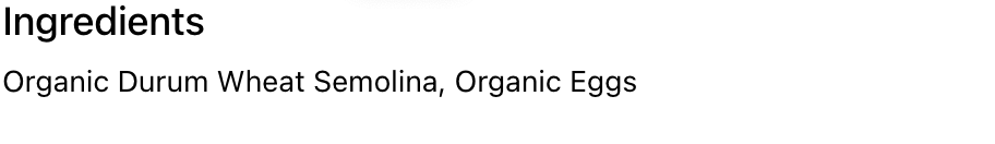 Simple Truth Organic® Wide Egg Noodles - Expires March 2027