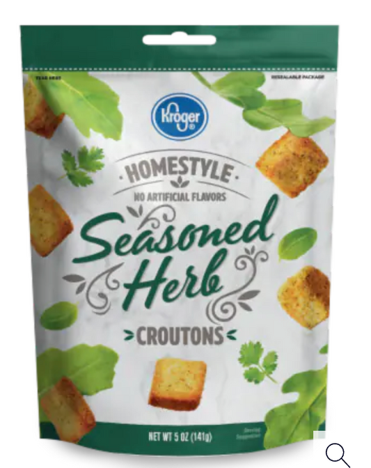 Kroger® Homestyle Seasoned Herb Croutons - May 2026