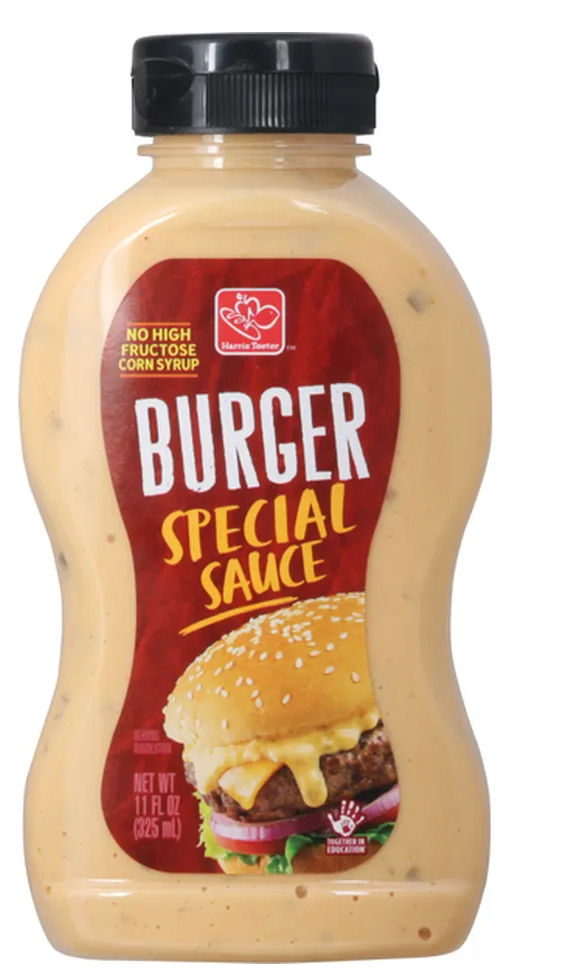 SIX BURGER SAUCES for 50 CENTS Harris Teeter Special Sauce, Burger - 11 fl oz - Expired 10/03/2025