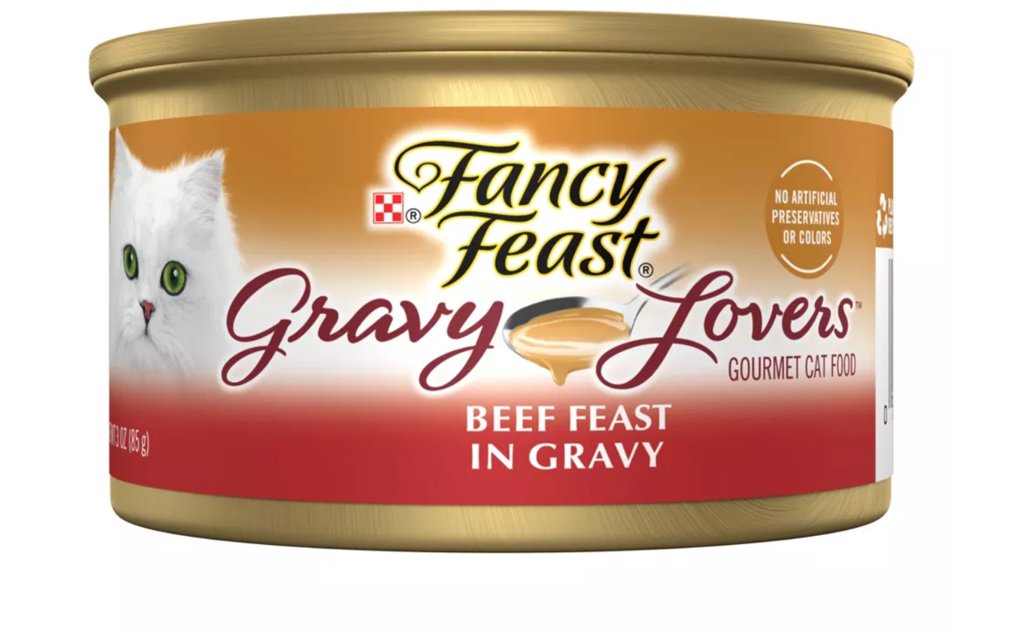 Purina Fancy Feast Gravy Lovers Wet Cat Food Can - 3oz - Beef Feast Regular