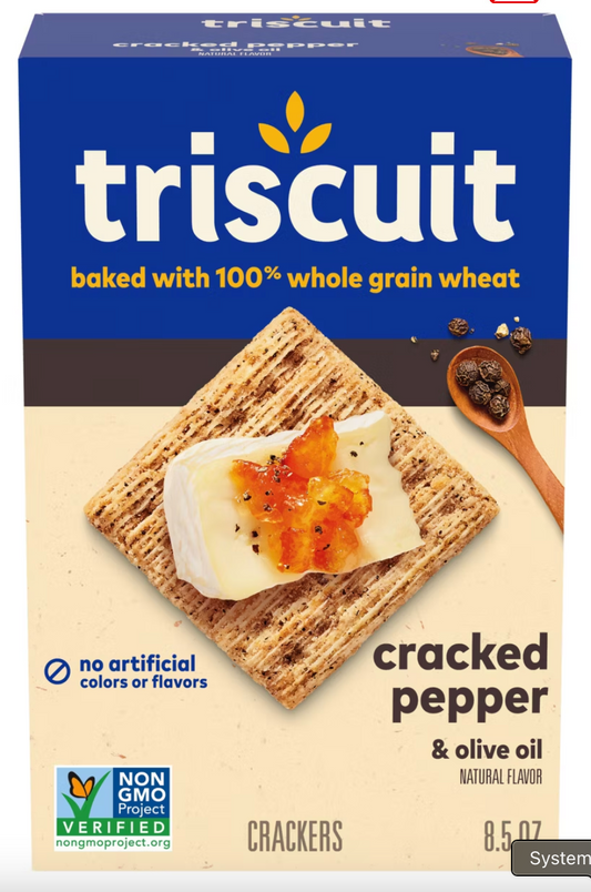 Triscuit Cracked Pepper & Olive Oil Crackers - 8.5oz - Expired June 01 2026