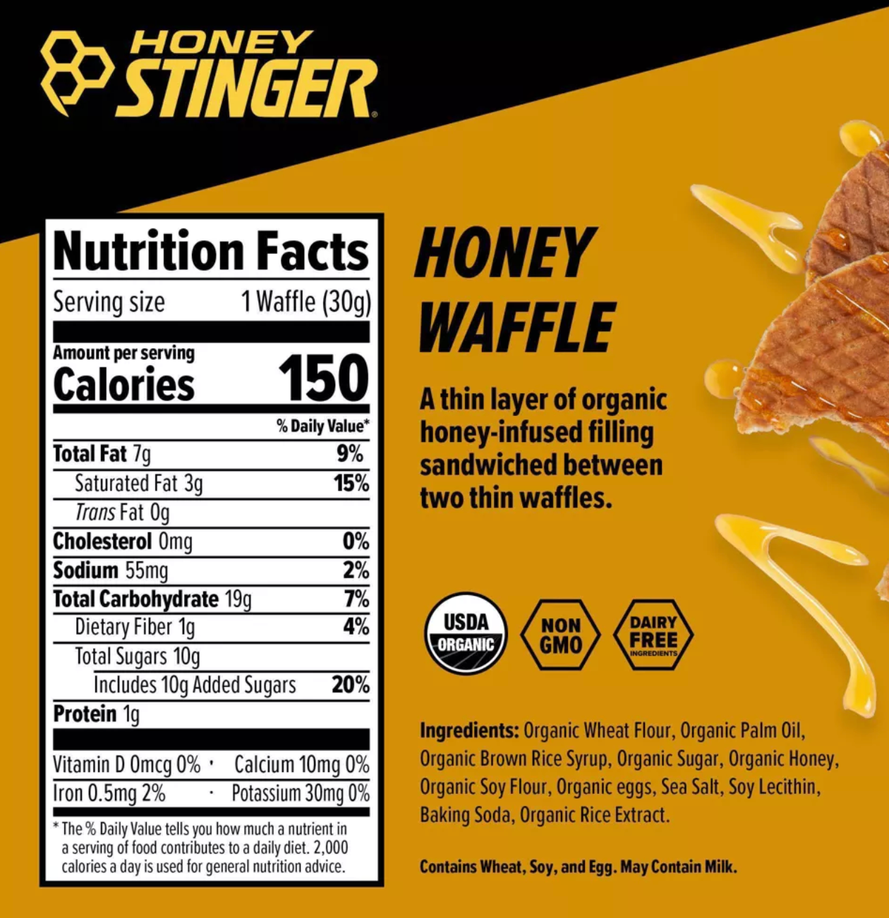 Honey Stinger Organic Honey Energy Waffle