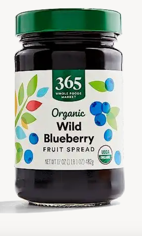 365 by Whole Foods Market, Organic Wild Blueberry Fruit Spread, 17 Ounce
