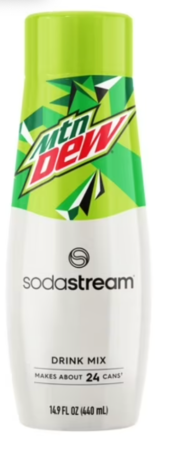 SodaStream Mountain Dew Soda Mix, 14.9 fl oz.