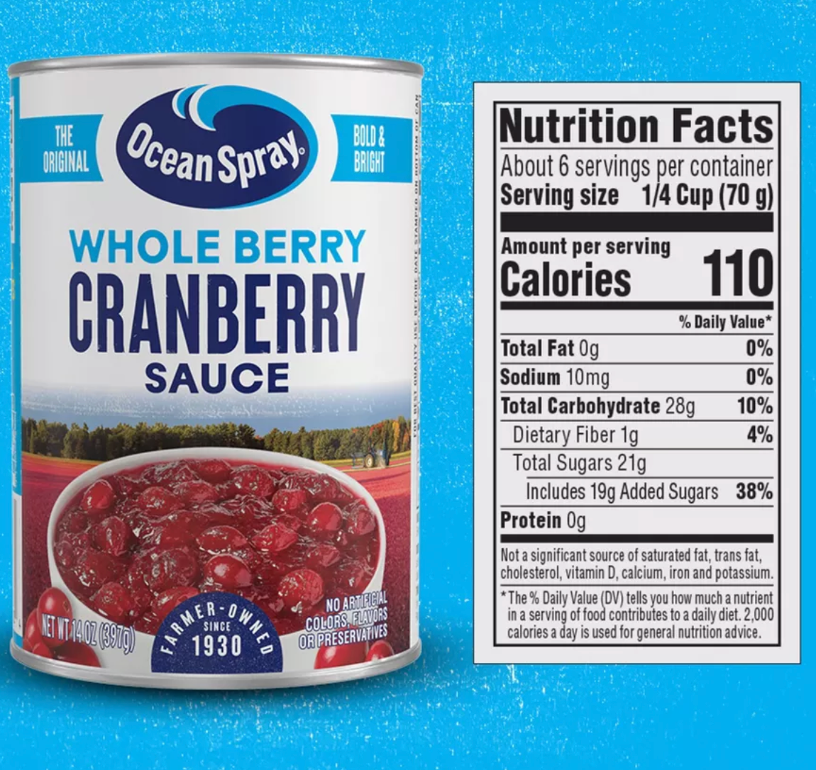 Ocean Spray Whole Berry Cranberry Sauce - 14oz