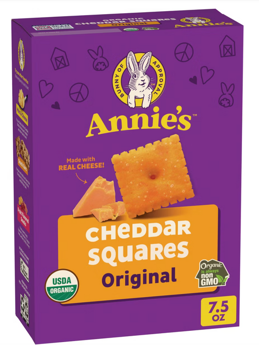 Annie's Cheddar Squares Baked Snack Crackers - 7.5oz
