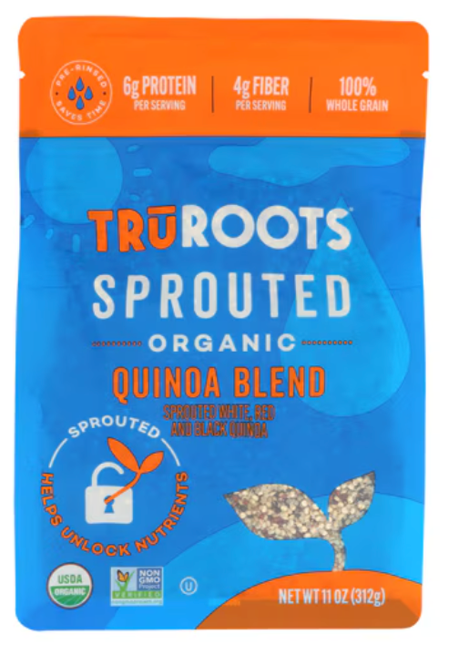 TruRoots Organic Non-GMO Sprouted Quinoa Blend -- 11 oz