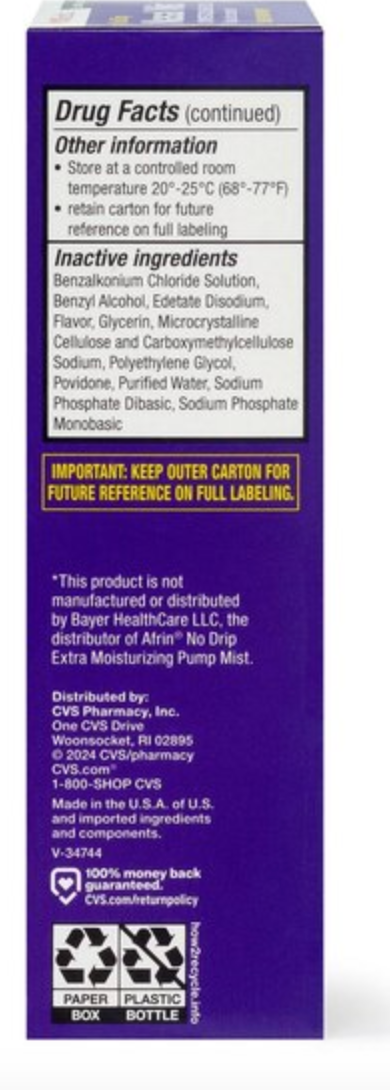 CVS 12HR No Drip Nasal Mist - Expires 06/04/2026