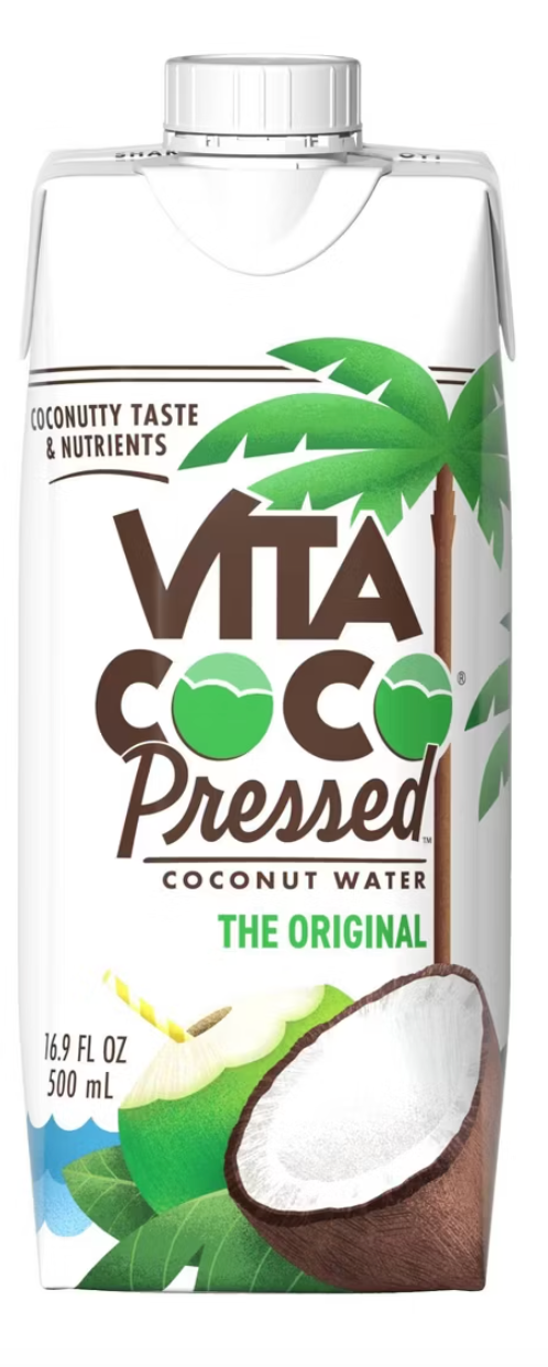 Vita Coco Coconut Water with Pressed Coconut - 16.91 fl oz Carton - expired Oct 09 2025