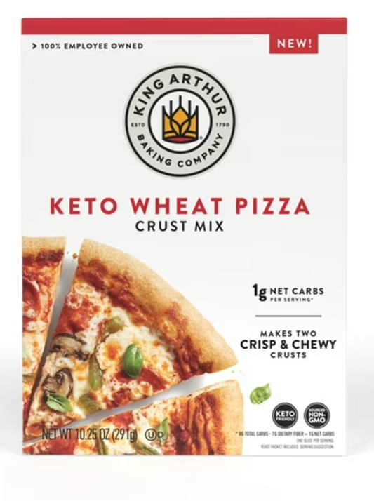 King Arthur Baking Company, Low-Carb and Keto Friendly Pizza Crust Mix, 10.25 oz Box - Expired 01/02/2026