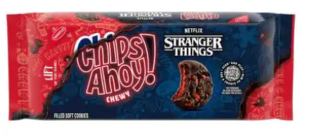 CHIPS AHOY! Stranger Things Chewy Chocolatey Filled Soft Cookies  - Expired Nov 22 2025