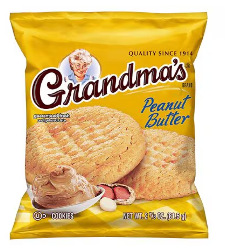 Grandma's Cookies Peanut Butter, 2.88 oz