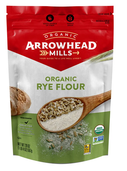 Arrowhead Mills Organic Rye Flour, 20 oz Bag
