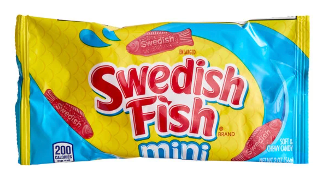 Swedish Fish Mini Soft and Chewy Candy Pouch 2 oz