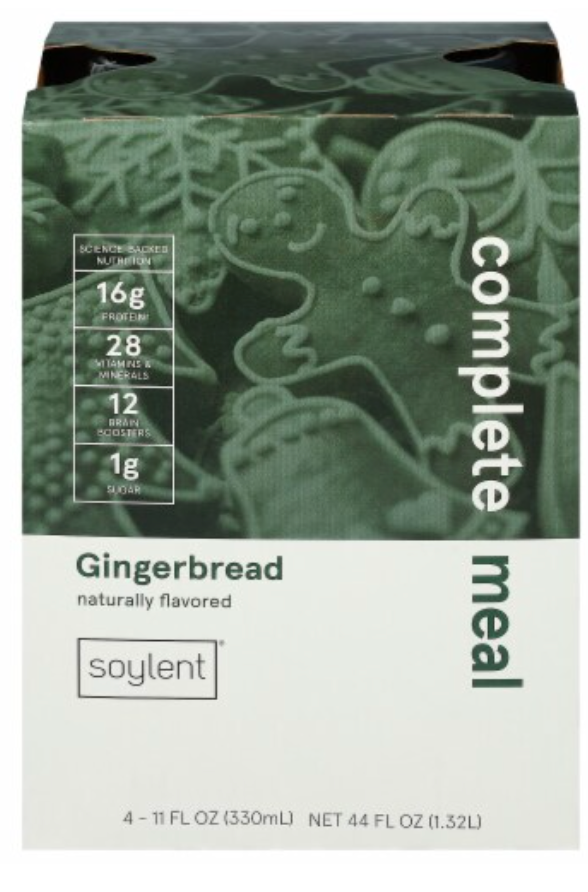 Soylent® Complete Meal Nutrition Shakes - Gingerbread - expired October 2025