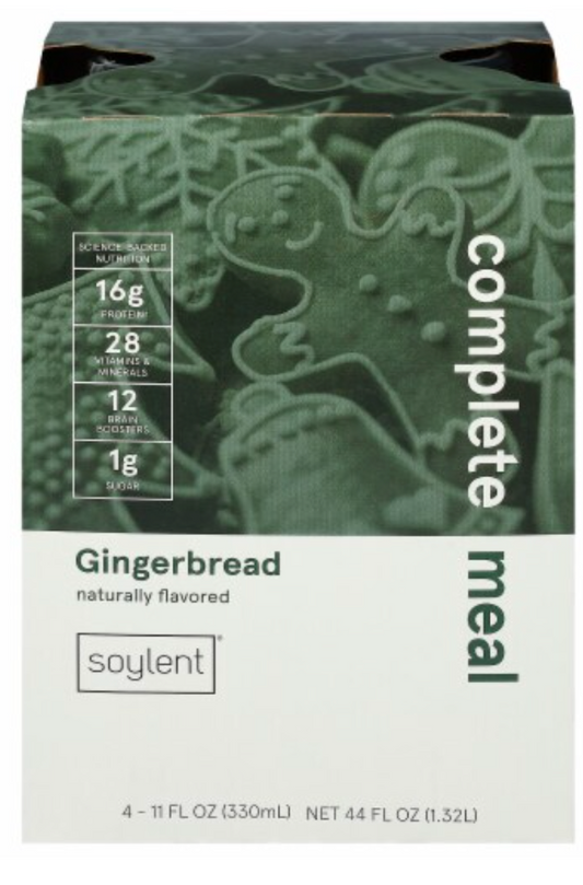 Soylent® Complete Meal Nutrition Shakes - Gingerbread - expired October 2025