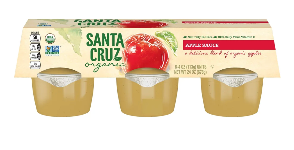Applesauce Cups - unsweetened 6 pack