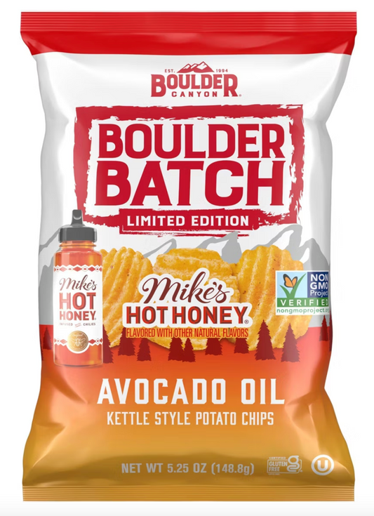 Boulder Canyon Boulder Batch Kettle Style Potato Chips - Mike's Hot Honey 5.25oz - expires August 03 2026