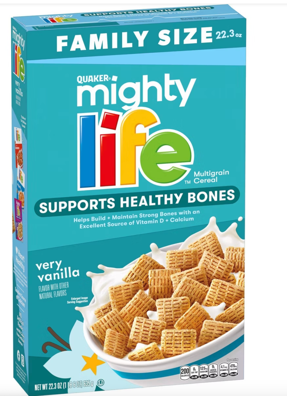 Life Cereal Vanilla Bone Health Family Size Breakfast Cereal - 22.3oz - expired Apr 07 2026