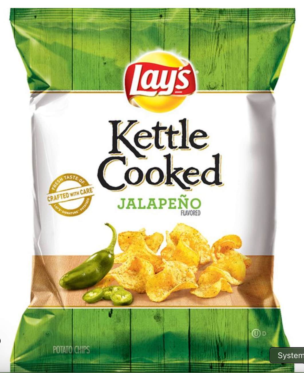 Lay's Kettle Cooked Jalapeno Flavored Potato Chips, 0.85 Ounce - expired March 10 2026
