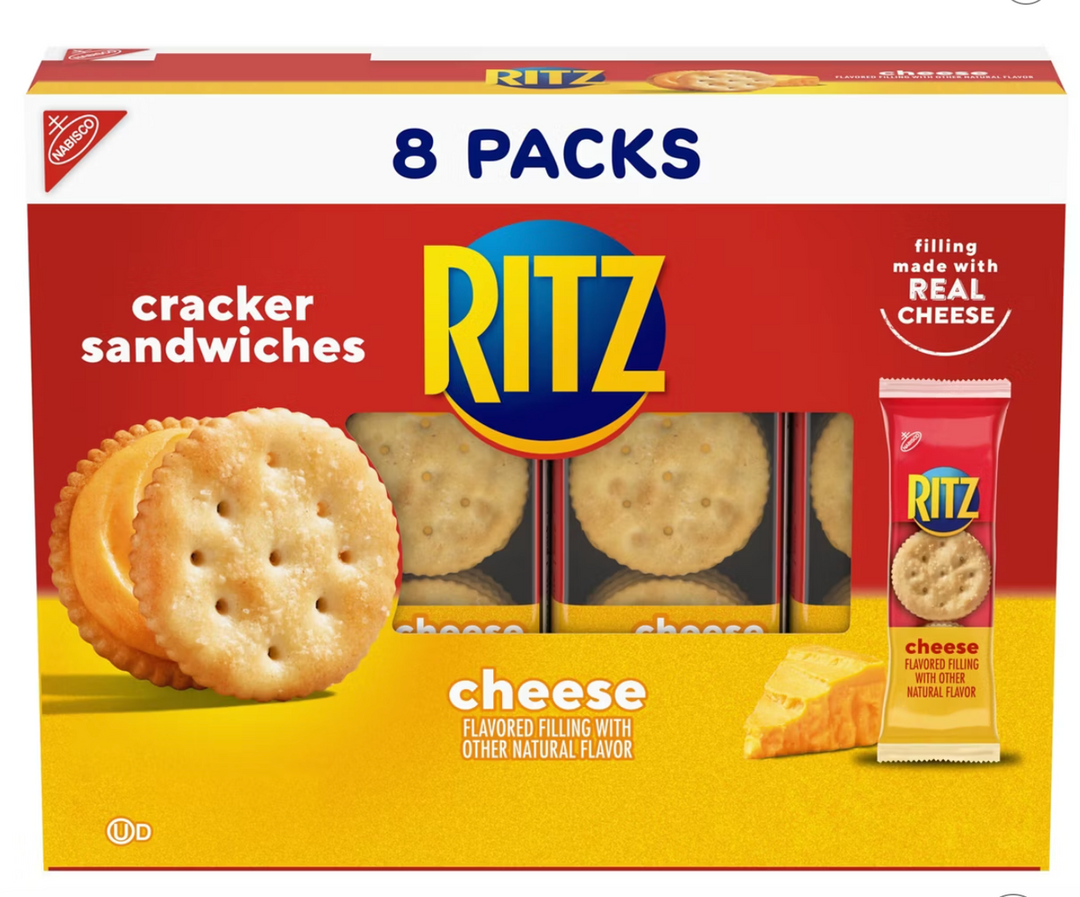 Ritz Cracker Sandwiches with Cheese - 8ct/10.8oz - expired May 10 2026