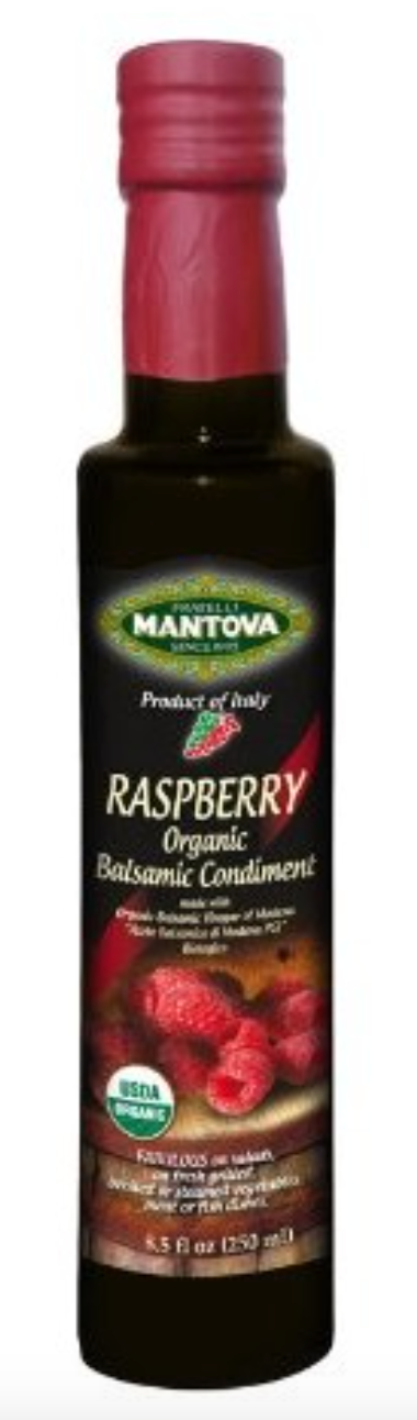 Mantova Fratelli Raspberry Organic Balsamic Vinegar, 8.5 Oz