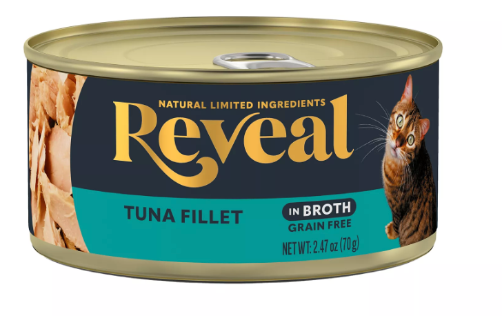 Reveal All Life Stage Wet Cat Food in Broth - 2.47 Oz, Limited Ingredient, Grain Free