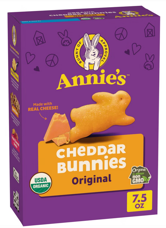 Annie's Organic Cheddar Bunnies Baked Snack Crackers - 7.5oz