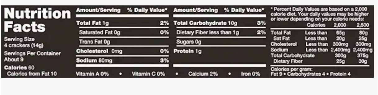 Carr's Table Water Crackers, 4.25 Ounce