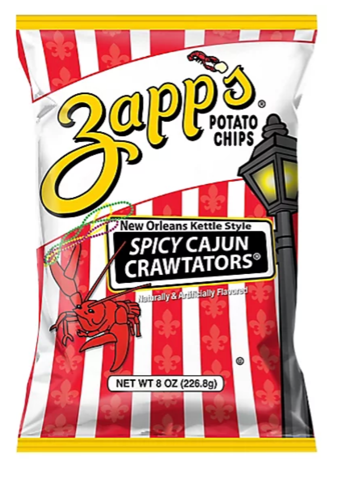 Zapps Chips Spicy Cajun Crawtators 8oz