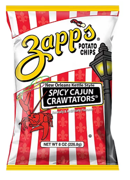 Zapps Chips Spicy Cajun Crawtators 8oz